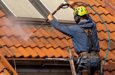 Démoussage et hydrofuge de toiture à Lislet